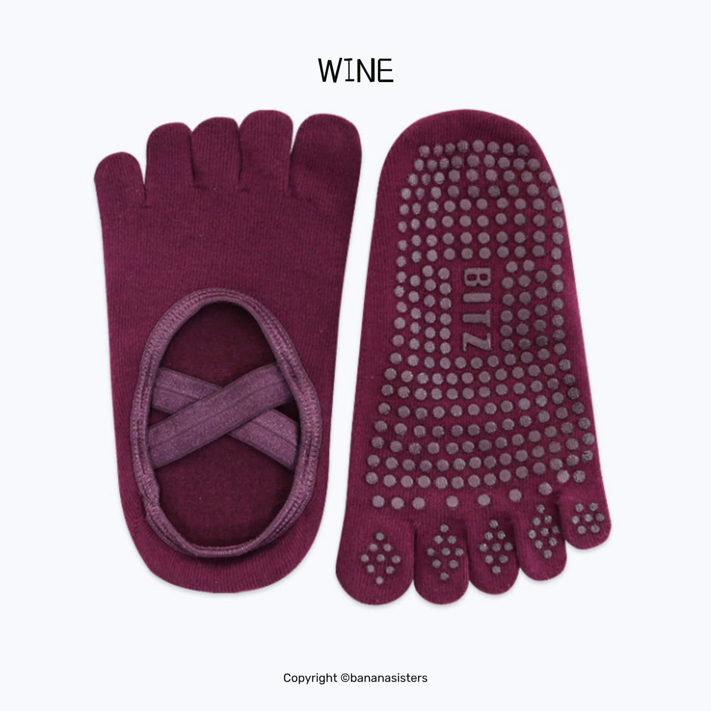 TOE STRAP NON SLIP SOCKS | YOGA | PILATES