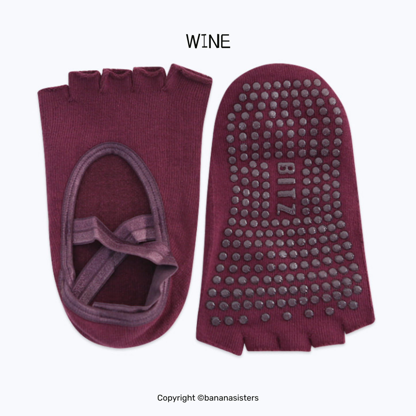 TOELESS STRAP NON SLIP SOCKS | YOGA | PILATES