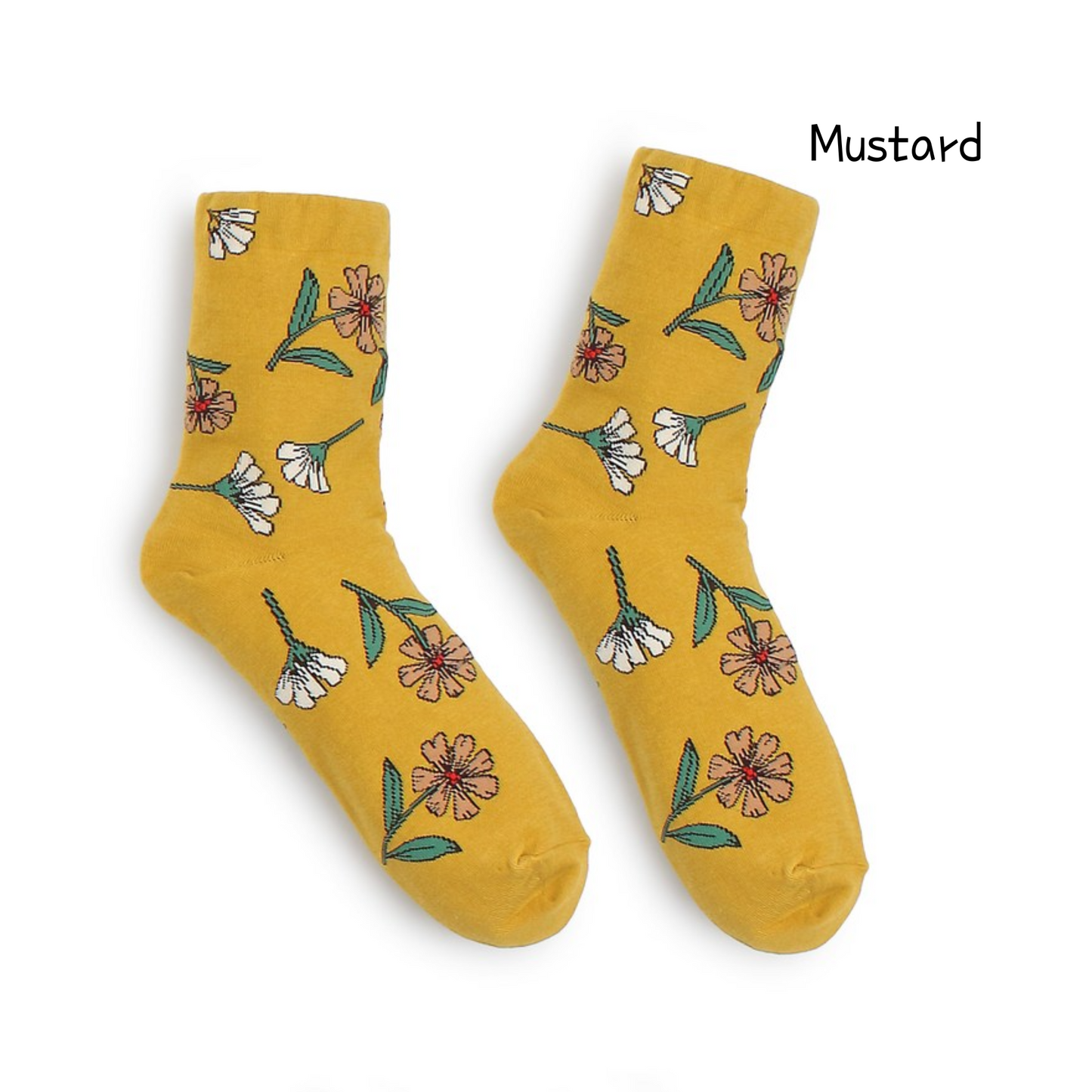 VINTAGE FLORAL SOCKS