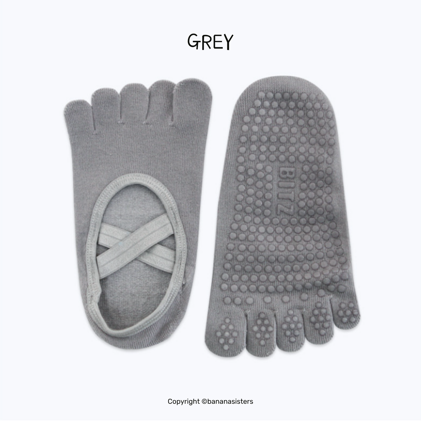 TOE STRAP NON SLIP SOCKS | YOGA | PILATES