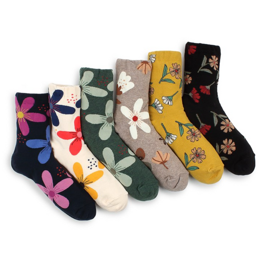 VINTAGE FLORAL SOCKS