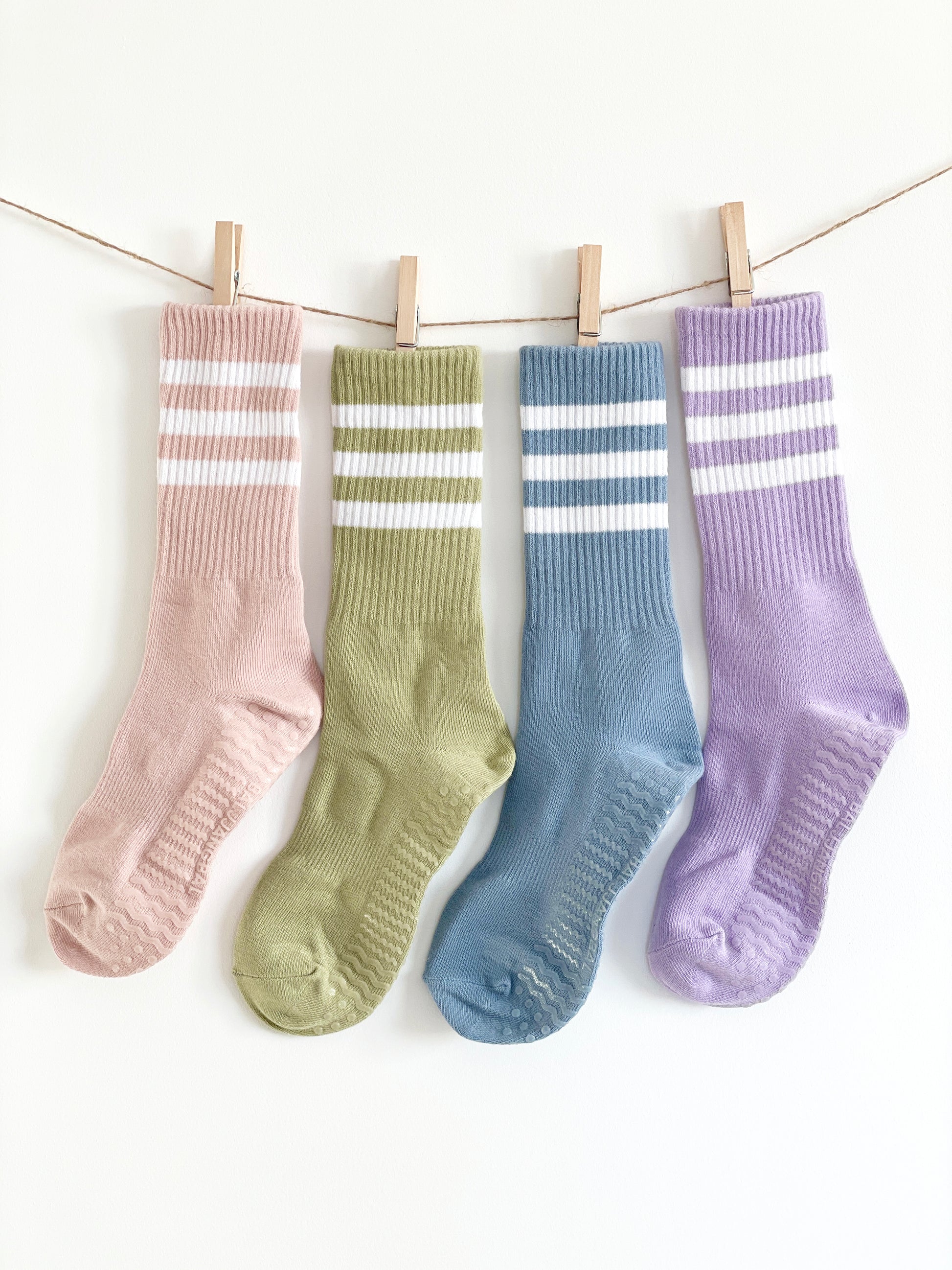 TRIPLE LINE NON SLIP SOCKS, PILATES