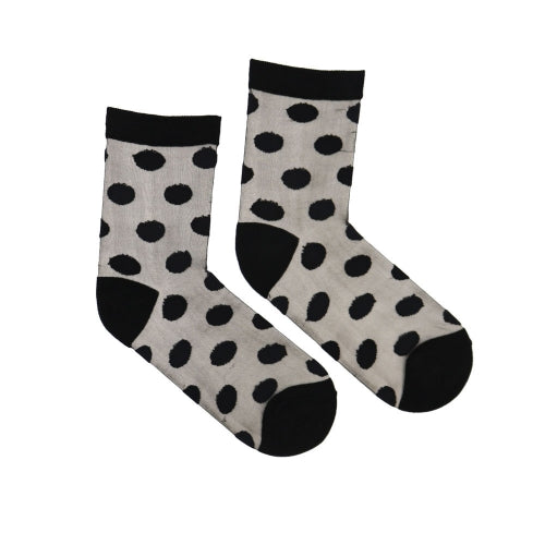 SHEER | DOTTED SOCKS | BLACK